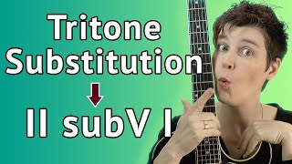 Tritone Substitution Guitar Lesson  II subV I Licks  Theory [upl. by Ribble]