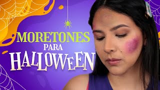 Como hacer moretones con maquillaje paso a paso 🎃 [upl. by Aiello]