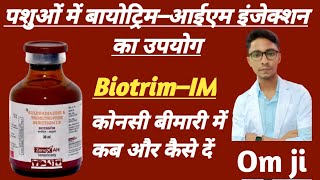 VetInjection Biotrim  Veterinary Use Of Biotrim Injection   Sulphadiazine ampTrimethoprim [upl. by Lin]