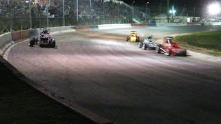 Meridian Speedway 2023 Close Calls Midgets [upl. by Trumaine]