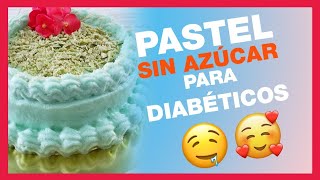 🍰😍Pastel Sin AzúcarSin GlutenSin HornoPostre Para Diabéticosreceta fácil [upl. by Fidelio]