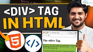 HTML DIV Tag Tutorial How to Use Position amp Style Div Elements Full Guide in Hindi  HTML amp CSS [upl. by Odrareve]