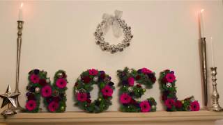 How to Make Flower Letters for Christmas [upl. by Cormick368]