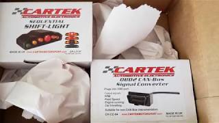 Cartek F1 FIA sequential LED shift light install and testing c7 corvette [upl. by Aivataj]