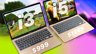 MacBook Air 2020 i3 vs i5  GAMING Test  Minecraft Fortnite Kinda CSGO [upl. by Shriver]