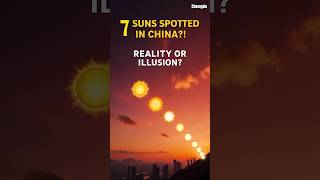 7 sun’s appear in the sky in China sun china shorts shortsfeed ytviral ytshorts [upl. by Skiest]