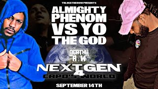 ALMIGHTY PHENOM VS YO THE GOD  TBL DEATHH ROW 💀 ⛓️ NEXT GEN4 CAPOs WORLD [upl. by Atilal]