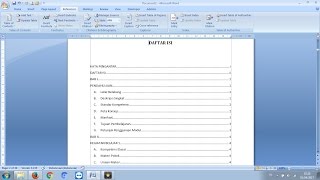 Cara Membuat Daftar Isi Otomatis Mudah FULL OTOMATIS [upl. by Petite]