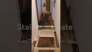 Stairs laminate video Before [upl. by Arihay]