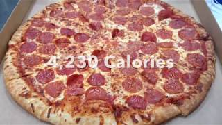 Skinny Guy Eats Whole 18quot Costco Pizza 4000 Calories [upl. by Alaaj]