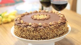 TORTA FERERO  FERRERO CAKE RECIPE [upl. by Oruntha]