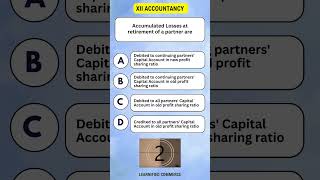 CBSE XII Accountancy MCQs  Retirement of Partner  Accumulated Losses Firm quiz [upl. by Caleb596]