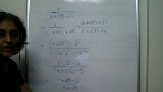 Rationalisation of Denominator [upl. by Ylreveb]