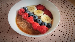 porridge aux flocons davoine  petit déjeuner diététique [upl. by Lenes]