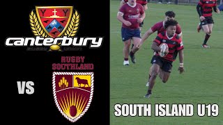 Canterbury vs Southland South Island U19 Tournament 6th September 2024 [upl. by Ayerim]