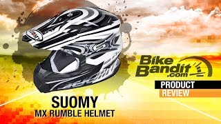 Suomy MX Rumble Motorcycle Helmet Review  BikeBanditcom [upl. by Griff674]