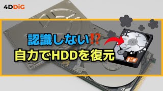 【HDD復旧】外付けHDDが認識しない⁉️自分でできるHDD復元方法＆認識しない解決策｜Tenorshare 4DDiG [upl. by Mccormick810]