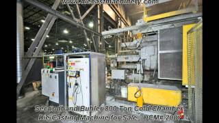 Used Buhler 800 Ton Cold Chamber Die Casting Machine DCM 2007 [upl. by Mij]