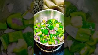 Paneer Shimla Mirch Ki Sabji Recipe Cooking VideoShort Rajos Home kitchen [upl. by Enelime]