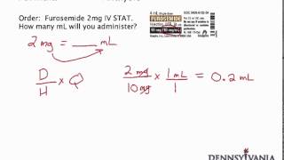 Dose Conversion 1  mg to mL Using Label [upl. by Ahsan]