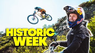 Conquering the TOUGHEST Mountain Bike Track  Red Bull Hardline 2024 [upl. by Sakovich]