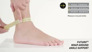 FUTURO™ 47874 Wrap Around Ankle Support EN  mp4 [upl. by Estrin693]