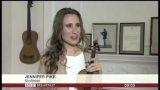 Jennifer Pike violin TV clips [upl. by Aneelahs]