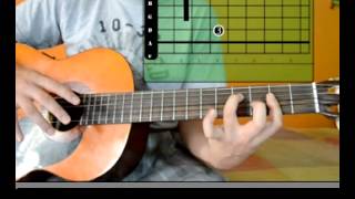 Cómo tocar quotOjos color sol  Calle 13quot Guitrarra tutorial [upl. by Rolo]