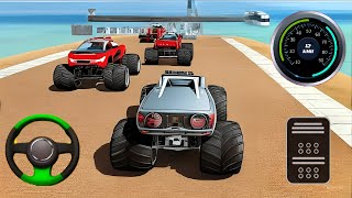 Monster Truck Mega Ramp Impossible Stunts  Monster Car Stunt Car Racing Game  Android Gameplay [upl. by Elayne]