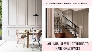 Wainscoting Design Ideas  An Unusual Wall Covering To Transform Spaces [upl. by Malva559]