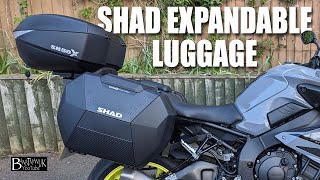 Shad SH38X Expandable Panniers amp SH58X Expandable Top Box Fitting to a Yamaha MT10 4K High Def [upl. by Nnairrehs664]