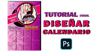 Cómo crear un CALENDARIO PROFESIONAL en Photoshop ✅ Crear CALENDARIO para artistas Folcloricos [upl. by Yeniar904]