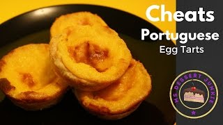 CHEATS PORTUGUESE EGG TARTS RECIPE  MsDessertJunkie [upl. by Brynne257]