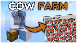 The EASIEST Cow Farm in Minecraft 121 Tutorial [upl. by Audun919]