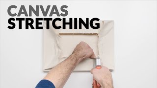 Tutorial  Canvas Stretching Techniques [upl. by Eihctir]