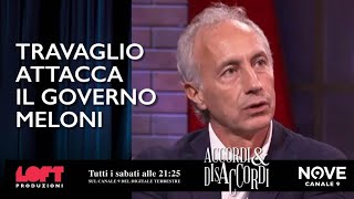 Travaglio attacca il Governo Meloni [upl. by Ahsenor]