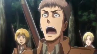 Sasha Jean Reiner Connie Armin and Annie caught colossal hog  Attack On Titan OVA 2 [upl. by Kinelski]