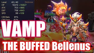 【Summoners War RTA】The BUFFED VAMP Bellenus did he get stronger with buff [upl. by Strauss]