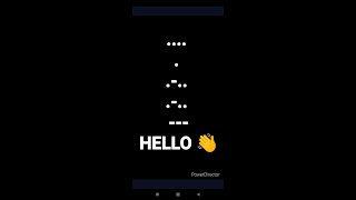 HELLO  MORSE CODE FOR THE WORD HELLO  MORSE CODE INTERNATIONAL  LEARN MORSE CODE EASILY [upl. by Ney]