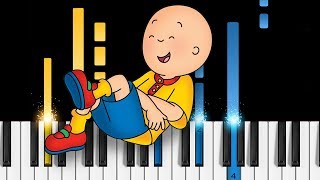 Caillou Theme Song  EASY Piano Tutorial [upl. by Nali]