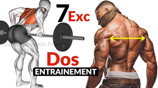 7 Exercices Pour Un Dos Large Et Puissant Entrainement Musculation [upl. by Meldoh]