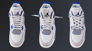 3 WAYS TO LACE NIKE AIR JORDAN 4s  JORDAN 4 LACING [upl. by Belayneh333]