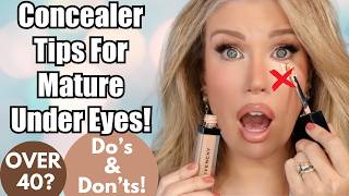 HOW TO CONCEAL DARK CIRCLES amp PREVENT UNDER EYE CREASING ON MATURE SKIN  Dos amp Donts [upl. by Konyn]