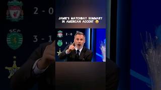 How would you rate Jamie Carraghers American accent cbsbroadcasting funny [upl. by Willtrude]