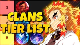 All FAMILY And CLAN TIER LIST In Slayers Unleashed  The Best Clans In Slayers Unleashed [upl. by Jelle]