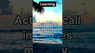 Active recall improves memory [upl. by Amej]