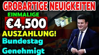 Einmalige Auszahlung von €4500 für Senioren vom Bundestag genehmigt [upl. by Ellac]