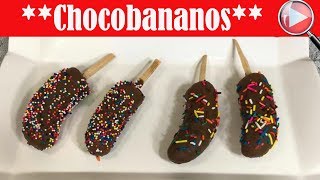 Chocobananos Deliciosos  Receta Facil  Recetas en Casayfamiliatv [upl. by Ardiedak]