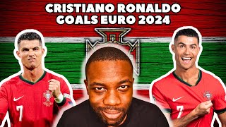 Reacting to every goal Ronaldo has scored at EURO 2024 [upl. by Shurlock911]