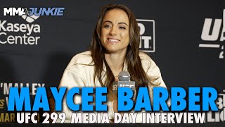 Maycee Barber Hankering for Alexa Grasso Rematch Predicts TKO vs Katlyn Cerminara  UFC 299 [upl. by Gentes]